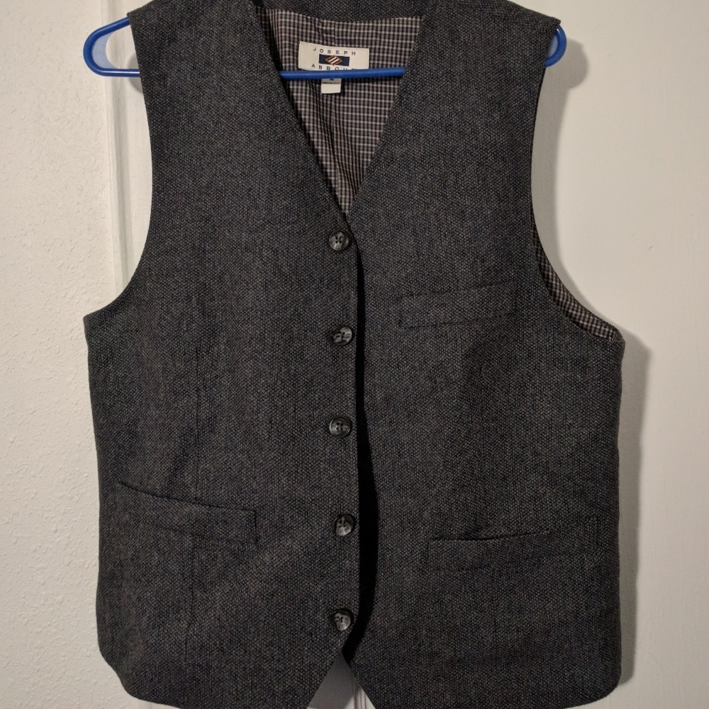 Joseph Abboud Men's Vest Charcoal - Medium